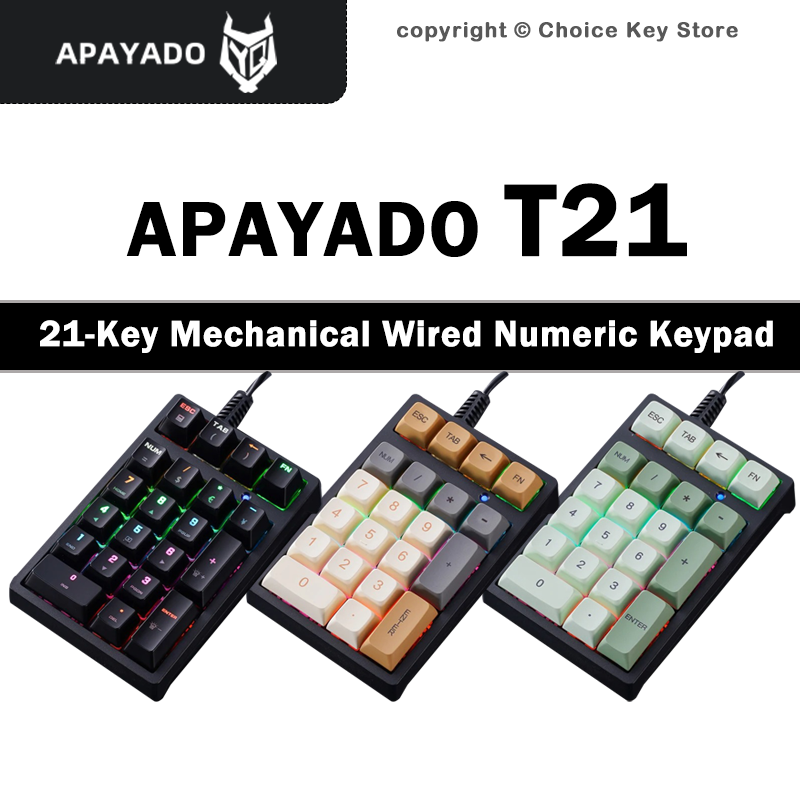 Pbt Keycaps For Numeric Keypad Numpad - APAYADO T21 Tastierino Numerico Meccanico 21