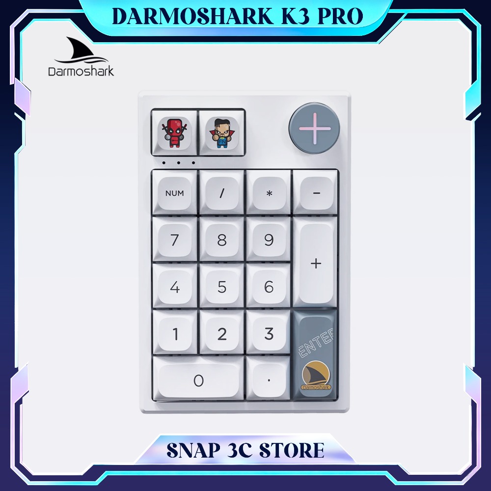 Mechanical Numpad Hot Swap Rgb Wireless - Darmoshark K3 Pro Tastierino Numerico Meccanico