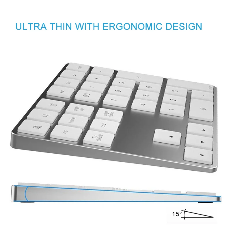 Mini Tastierino Numerico Bluet - Bluetooth Numeric Keypad Aluminum Slim recensione e prezzo