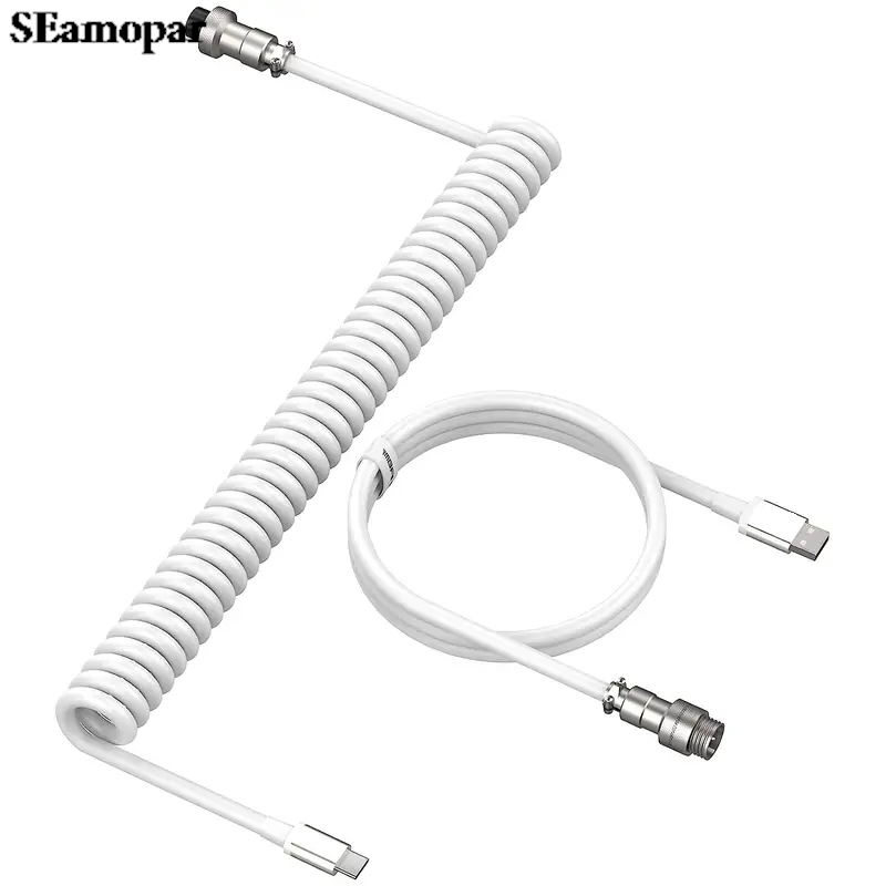 Cavo per tastiera a spirale da - Type C Detachable Cable Coiled Keyboard recensione e prezzo