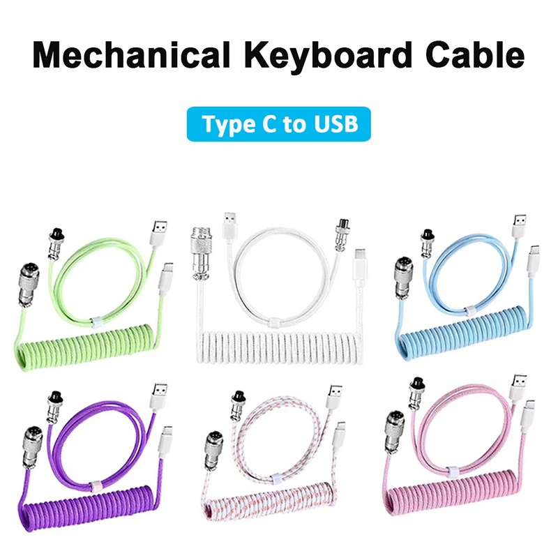 Cavo USB a Type C a spirale pe - Type C Detachable Cable Coiled Keyboard recensione e prezzo