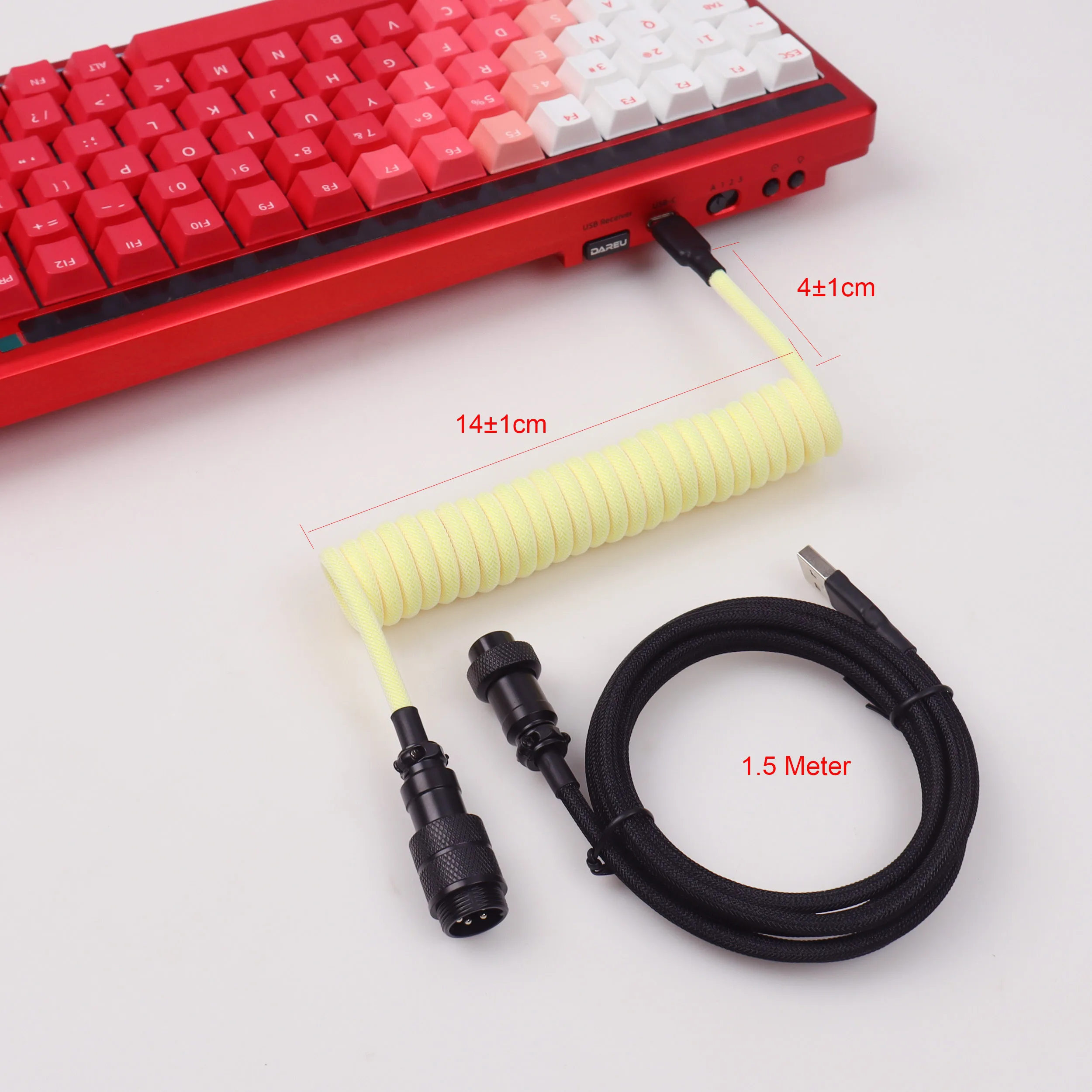Cavo di Alimentazione USB A a  - Type C Detachable Cable Coiled Keyboard recensione e prezzo