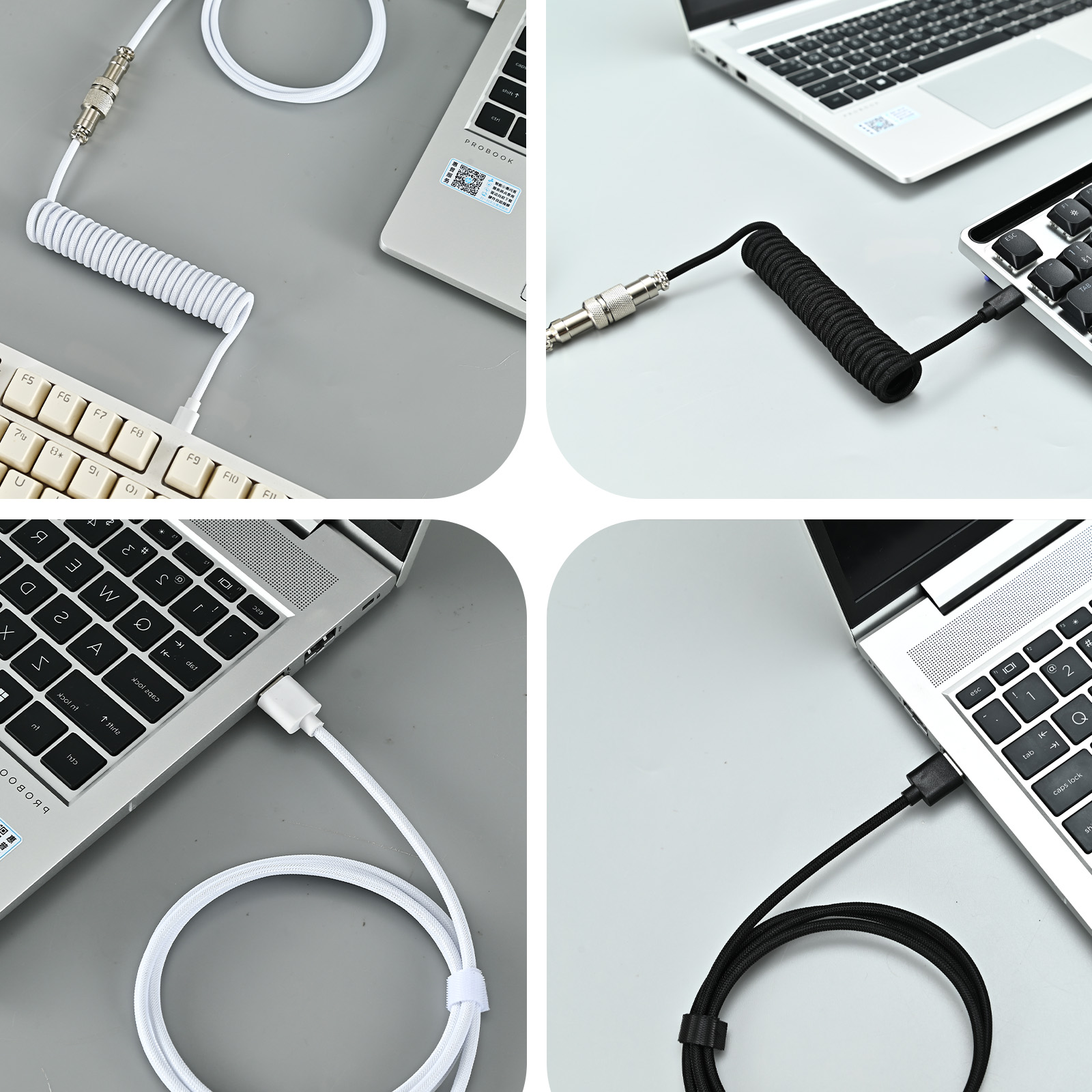 Cavo per tastiera a spirale da - Type C Detachable Cable Coiled Keyboard recensione e prezzo